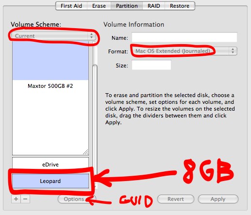 Step 2 - Create the needed partition